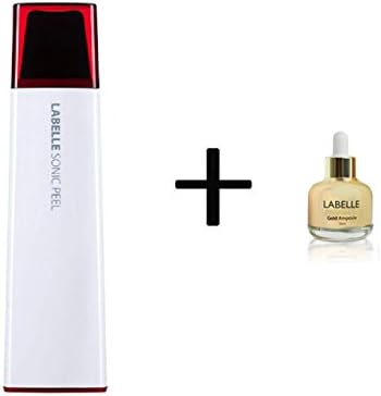 Labelle 4 Generation Sonic Water Peelling Ultrasonic Skin Scrubber Spatula Face massager + Gold Ampoule 1pcs Made in Korea