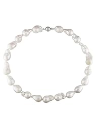 Sterling silver 12-13 MM Freshwater Cultured Pearl Strand, 18"