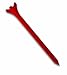 Zero Friction Tour 3-Prong Golf Tees (2-3/4 Inch, Red, Pack of 40)