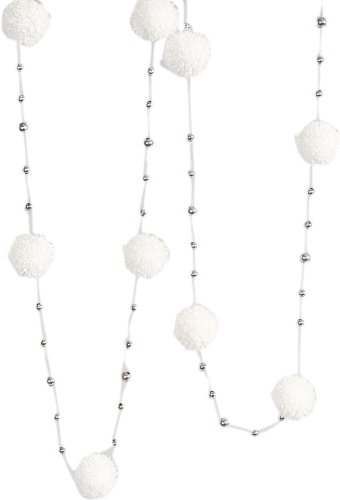 Brauns-Heitmann 84045 Schneeball-Kette mit Silberperlen, ca. 150 cm, wei&szlig; Preisvergleich
