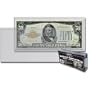 Deluxe Currency Holder - Regular Bill (Dollar) Semi-Rigid Holder - holds up to 6.38" x 2.78" - (Pack of 50) - Currency and Coin Collecting Supplies