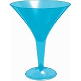 Blue Martini Glasses, 20pk