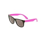 Pink Neon & Black Sunglasses Wayfarer 80's