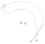 Swarovski Damen-Schmuckset Leslie Halskette 38 cm + Ohrstecker 1039048