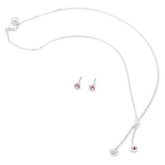 Swarovski Damen-Schmuckset Leslie Halskette 38 cm + Ohrstecker 1039048