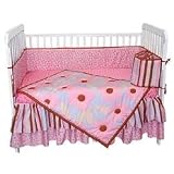 Field of Flowers Periwinkle and Brown 4-Piece Crib... by Tadpoles