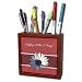 Beverly Turner Mothers Day Design - Daisy Flower on Coral and Orange - Tile Pen Holders-5 inch tile pen holder