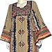 Apparel : Gowns - Womens Caftans Dress Long Sleeve Cotton Size L (kftn752)