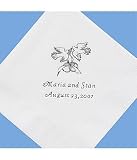 Personalized Wedding Gifts - Wedding Dinner Napkins - Set of 50,White,Doves