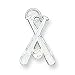 Sterling Silver Baseball Charm with 20 inch Sterling Silver Chain