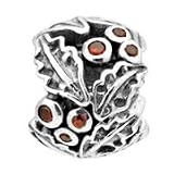 Lovelinks by Aagaard Sterling Silver Holly Bead For Charm Bracelets