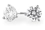 2.00 Ct E/VS Round Diamond 14K Gold Martini Stud Earrings (Clarity Enhanced)