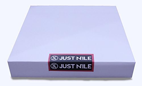 JustNile Round 8-inch Non Ticking Wall Clock - Black & White