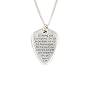 Sterling Silver Reversible "Shield of Faith" Pendant by Bob Siemon, 18"