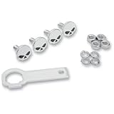 BK Rider 76683B1 Skull License Plate Mount Kit (6 Piece) for Harley-Davidson