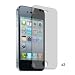 Fosmon Transparent Clear Screen Protector for iPhone 4 4G HD with Lint Cleaning Cloth - 3 Pack