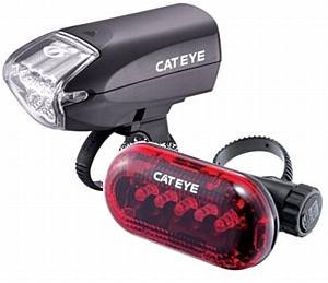 Cateye HL-EL220 & TL-LD 150R Light Set