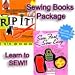 Sew Fast Sew Easy and Rip It! Sewing Book Package. Learn to sew with this book combo