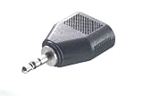 Vivanco Audoadapter, 3,5mm Klinkenstecker   2x 3,5mm Klinkenkupplung, vergoldete Kontakte, kompakt