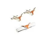 Texas Longhorns Cufflinks and Tie Bar Gift Set