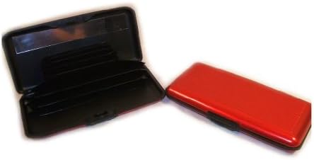 X-TRA LARGE DELUXE ALUMA STYLE ALUMINUM WALLET-Reds