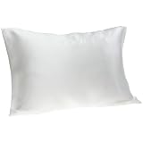 Spasilk 100% Pure Silk Facial Beauty Pillowcase, White