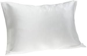 Spasilk 100% Pure Silk Facial Beauty Pillowcase, White