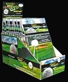 Natural & Bio-degradable, Disposable & Hypo-allergenic - Gertrude's Green Ec'o Golf Towels with 7 "Free" Natural Wood Golf Tees - Display Box of 12 - "Simply Moisten with Water & Unravel" "So Easy"