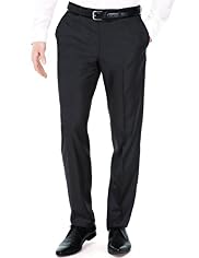Limited Collection Slim Fit Flat Front Trousers