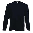 Fruit Of The Loom Mens Valueweight Crew Neck Long Sleeve T-Shirt