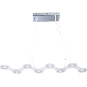 ET2 Nordic E21108-09PC Linear (9H x 39W) Pool Table 8 Light Pendant in Polished Chrome by ET2 Lighting