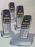 Electronics : Alphacom XT500 Quad Cordless Phone with answermachine (Answerphone) inc Caller Display / 50 Memories