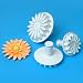 Set di 3 tagliapasta con estrattore Margherita, gerbera o girasole Cake design