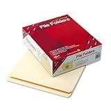 SMD10310 File Folder, 11 Point,Straight Tab,2 Ply,Letter, Manila
