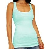 American Apparel 2x1 Rib U-Neck Tank Top - Clearance Sale!