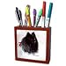   - Dogs Pomeranian - Black Pomeranian - Tile Pen Holders-5 inch tile pen holder