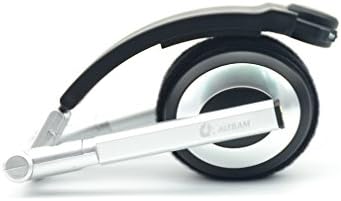 ALTEAM P23 Lightweight Headband Headphones On-Ear Folding headphones Color aluminum housing,with 34 mm Driver, for iPhone 6, 6 Plus, 5S, 5C, 5, 4S, 4 / iPad 4, 3, 2, 1, Mini, Air (Retina Display models) / iPod Touch, Nano, Shuffle, Classic / Samsung Galaxy S5, S4, S3, Note 4, Note 3, Note 2 / Other Android Smartphones - Motorola, Google Nexus, HTC, Sony, Nokia / Tablets & MP3, MP4 Players (3 Different Size Ear Inserts / Retail Packaging),Uses 3.5mm jack --Silver