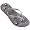 Havaianas Slim Womens SZ 8 Gray Flip Flops Open Toe Shoes