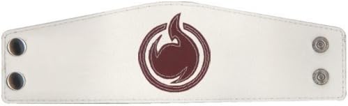 Hell Girl: Fire Symbol Leather Wristband by Hell Girl