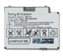 Original Sony Ericsson OEM Battery for S700 S710 Phones (BST-27)