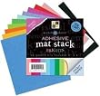 Diecuts with A View Match Makers Adhesive Texture Brights Mat Stack, 6-Inch-by-6-Inch, 48-Sheets/Pad