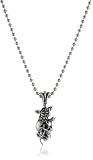 Ed Hardy Skull With Rose Stainless Steel Pendant 24 