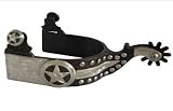 Silver Concho Engraving Western Show Spurs Ladies