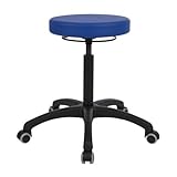 Drehhocker mit Komfort-Polster, Standard mit Rollen