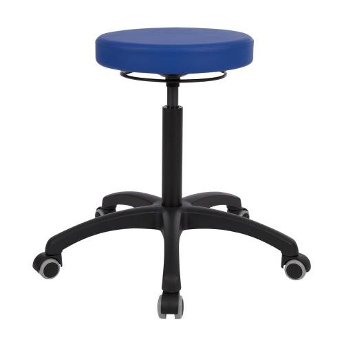 Drehhocker mit Komfort-Polster, Standard mit Rollen