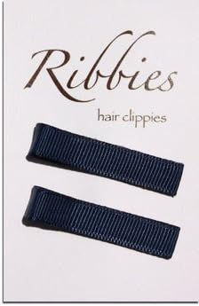 Ribbies - Midnight Solid Ribbon Hair Clips