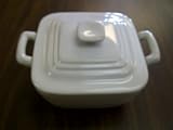 TBC HOME: Mini Indivual Oven Safe White Square 8 Ounce Petite Casserole Dish 4 X 4 X 3 Perfect for Baking & Serving Vegetables, Soups, Casseroles, Souffles, Egg Dishes, Desserts & Any Other Baked Food. Refrigerator, Dishwasher, Oven & Microwave Safe