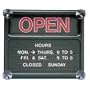 Quartet Open and Closed Sign, 14 x 12 Inches, Black (8130-1)