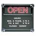 Quartet Open and Closed Sign, 14 x 12 Inches, Black (8130-1)