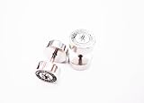 Pair 16g 0ga 8mm Steel Fake Chelsea Fc Football Team Ear Plug Earlets Earrings